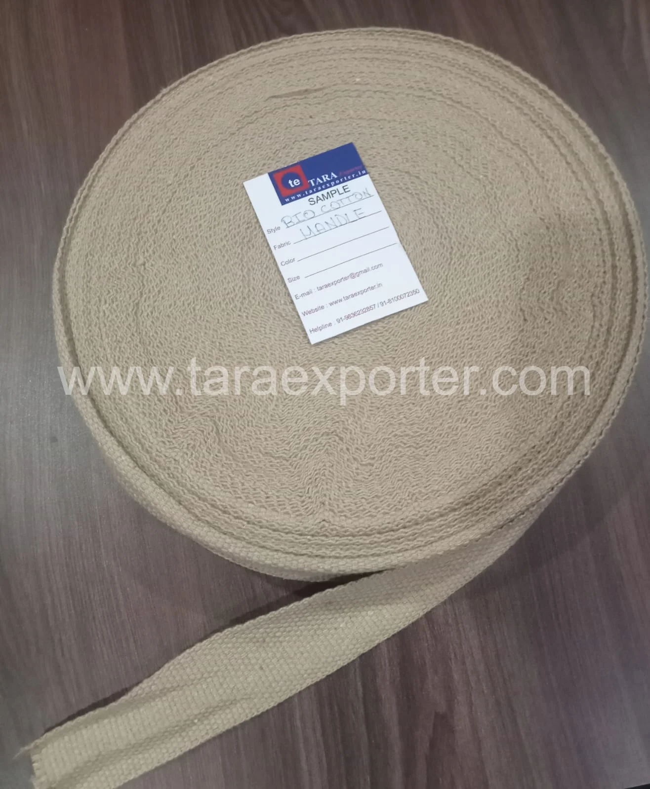 NATURAL COTTON TAPE HANDLE